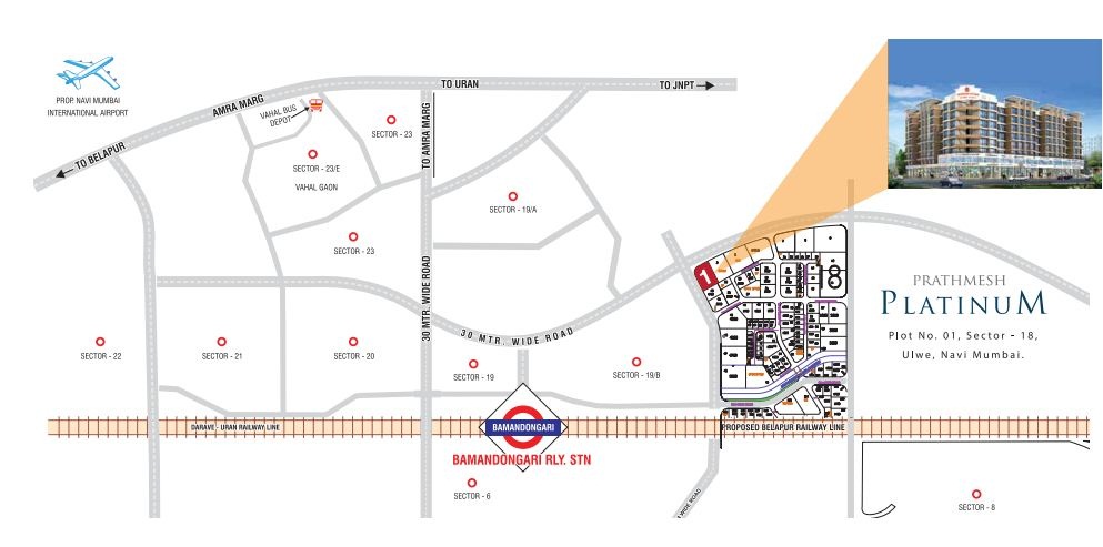 Himax Prathmesh Platinum Location Map