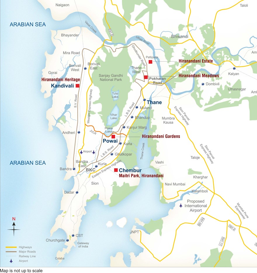 Hiranandani Cardinal Location Map