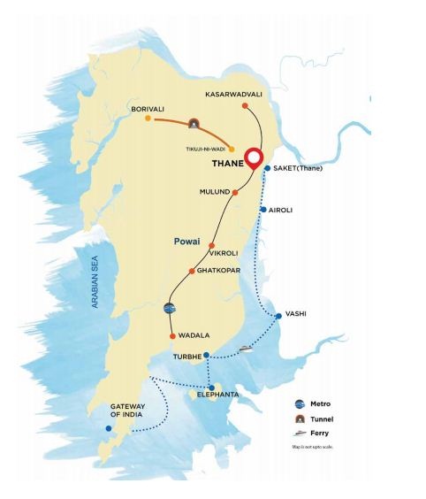 Hiranandani Eagleridge Location Map