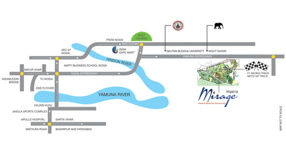 Imperia Mirage Location Map