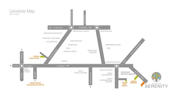 Inner Urban Serenity Location Map