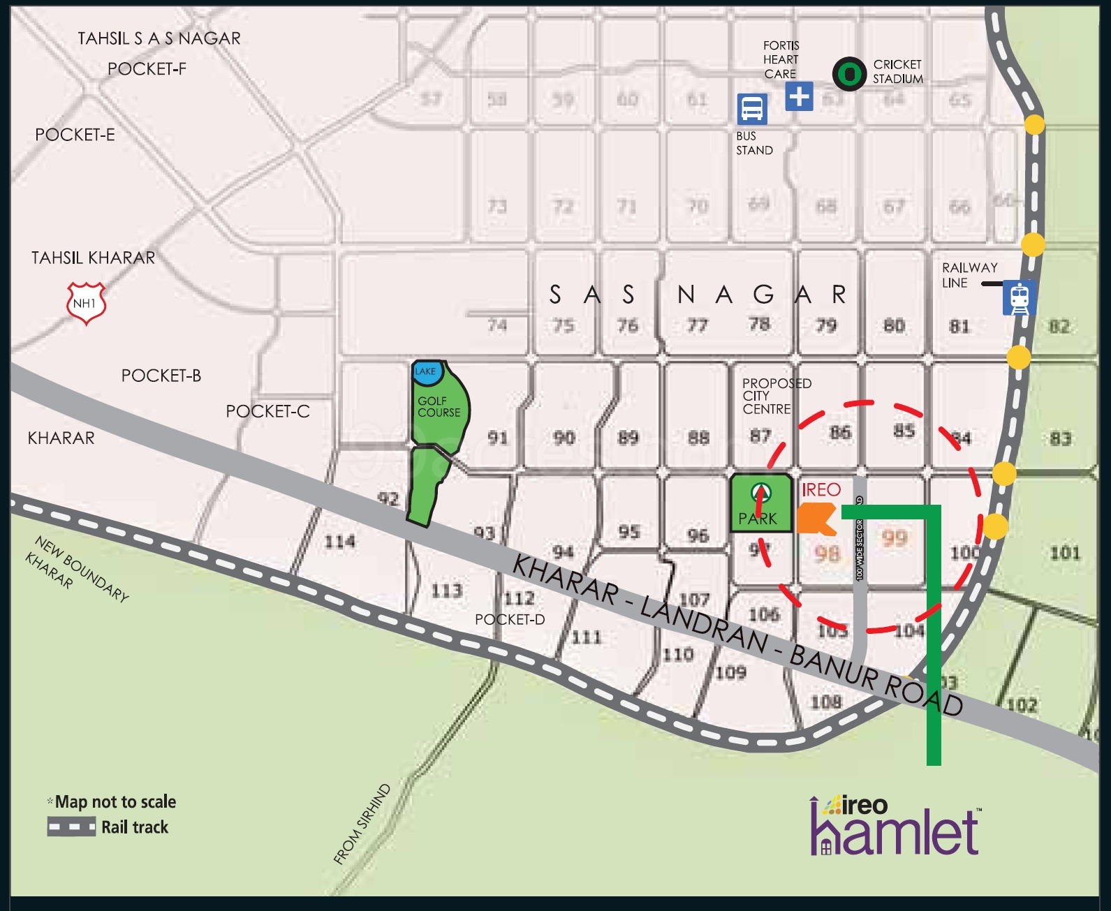 Ireo Hamlet Location Map