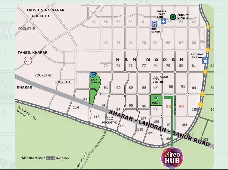 Ireo Hub Location Map