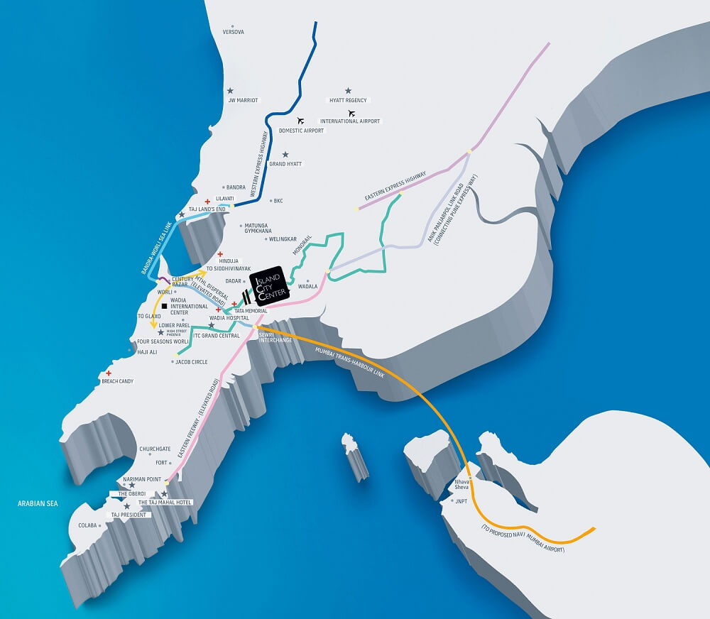 Island City Center Location Map