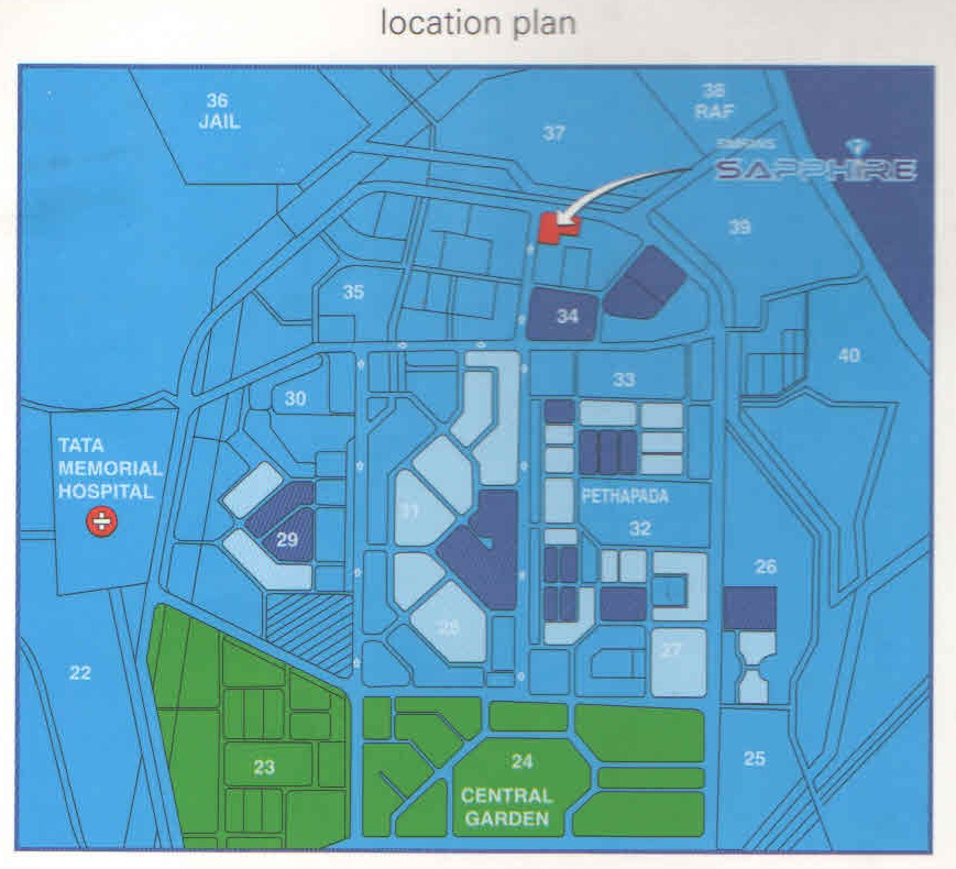 Jindal Simran Sapphire Location Map