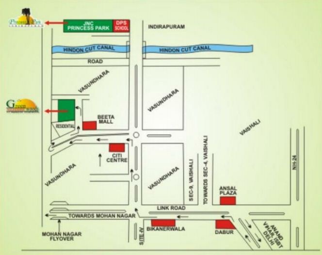 Jnc Greenwoods Location Map