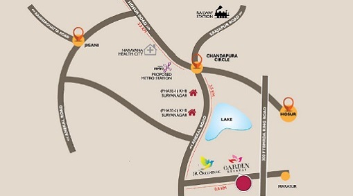 Jr Garden Retreat Location Map