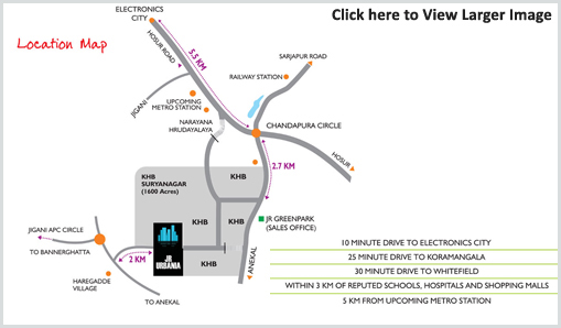 Jr Urbania Location Map