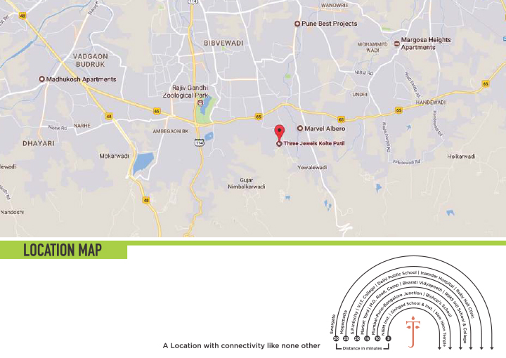 Kolte Patil Moonstone Location Map