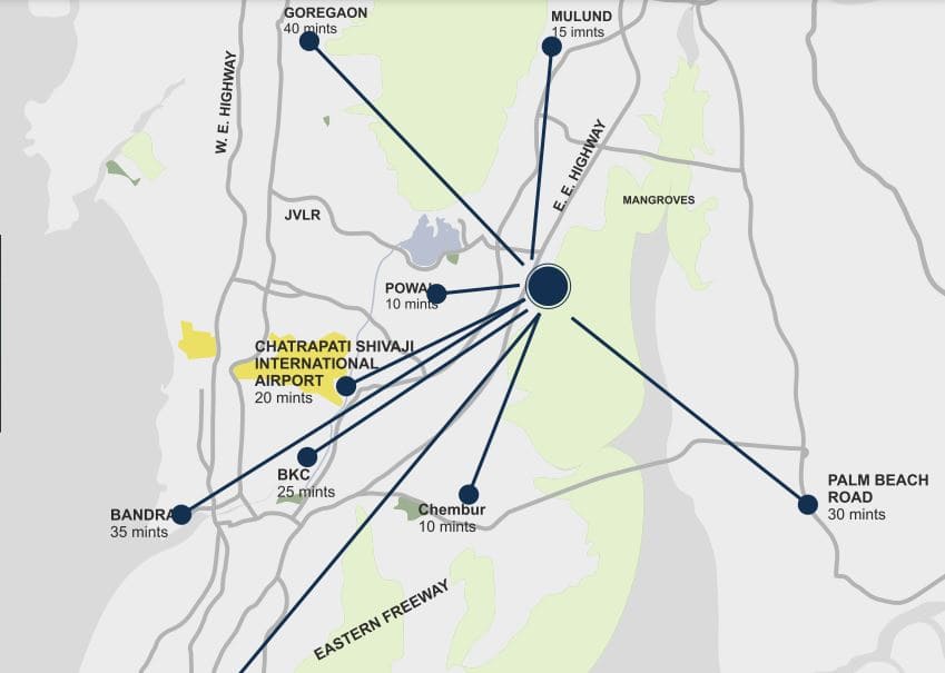 Kripa Elite Serene Location Map