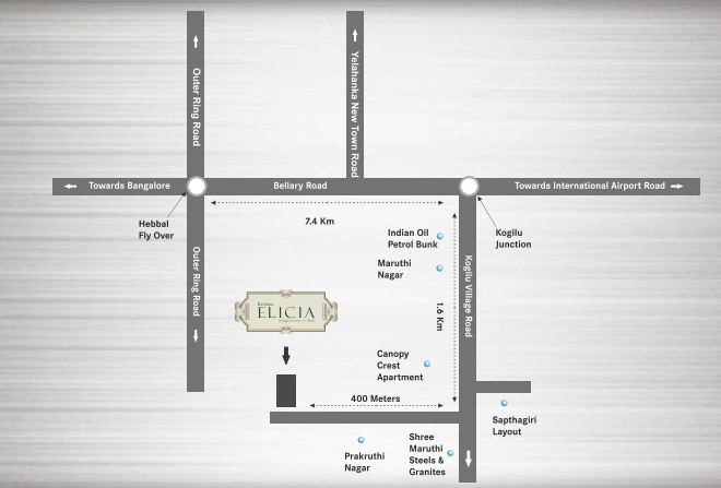 Krishna Elicia Location Map