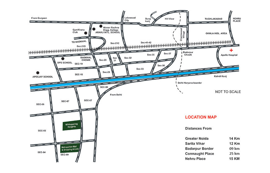 Kst Whispering Heights Location Map