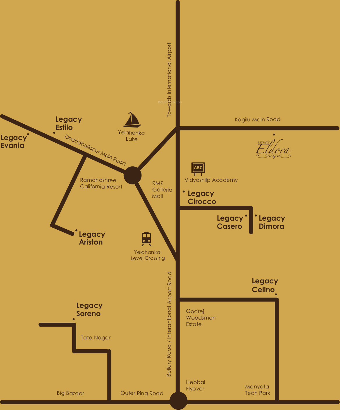 Legacy Eldora Location Map