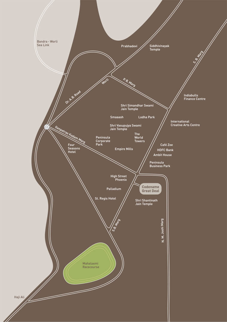 Lodha Vista Location Map