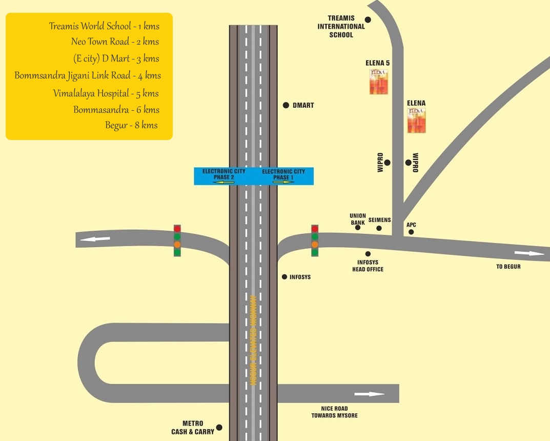 Mahendra Elena Location Map