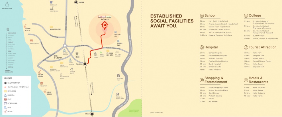 Mahindra Happinest Palghar Location Map