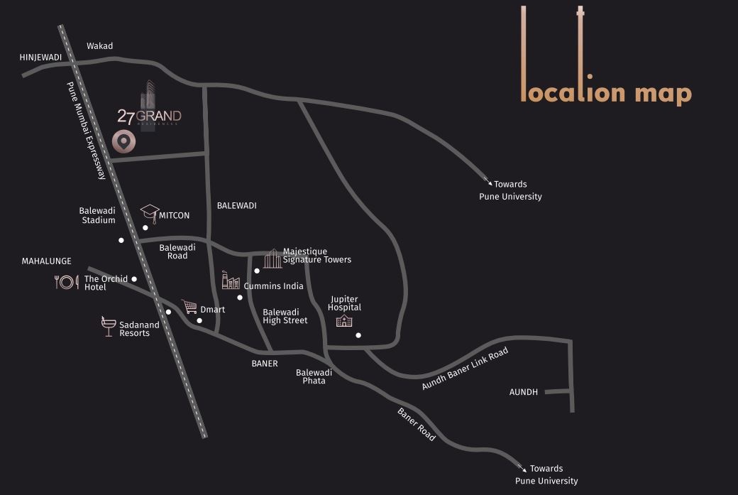 Majestique 27 Grand Residences Location Map