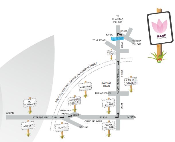 Mane Lotus Park Location Map