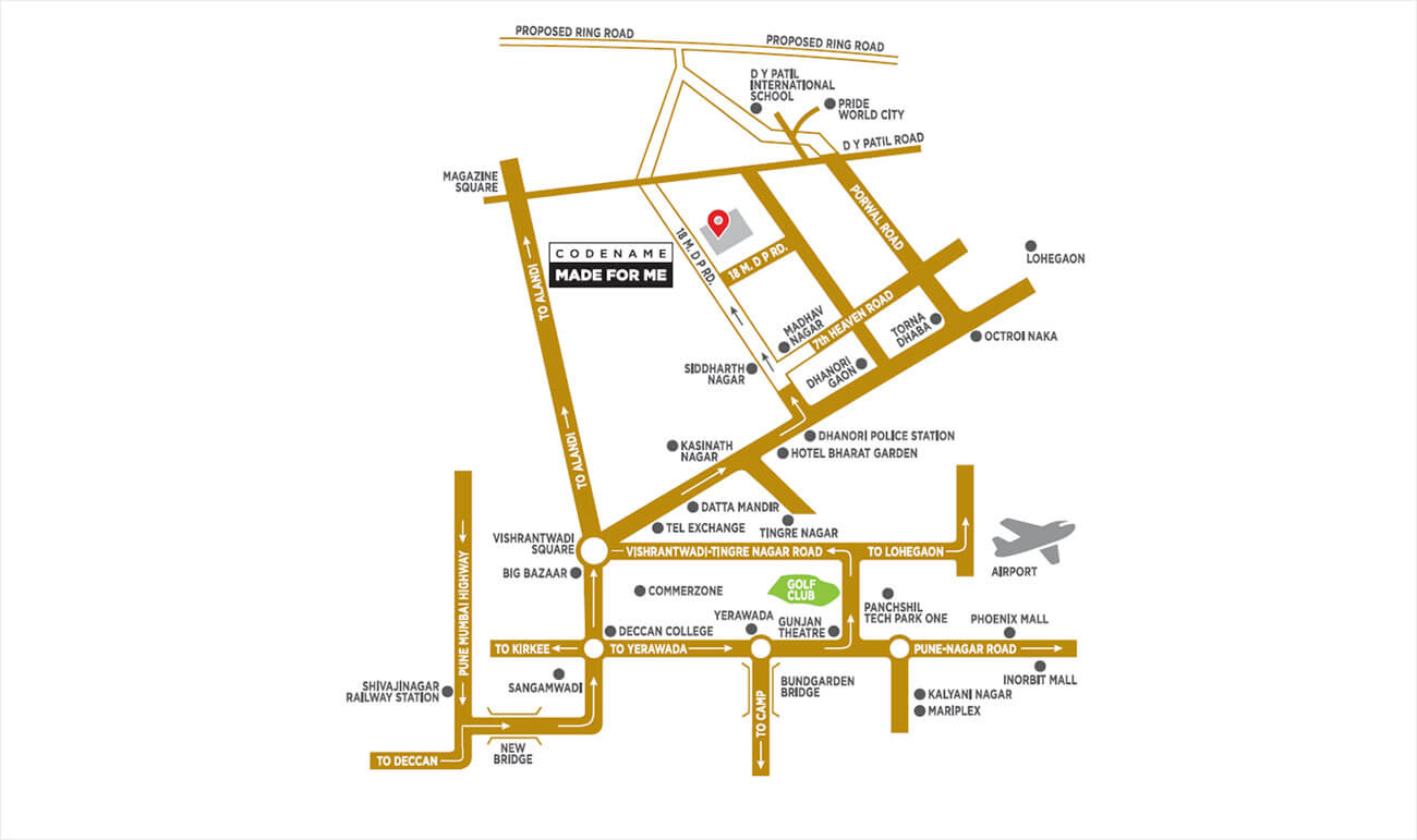 Mantra Montana Location Map