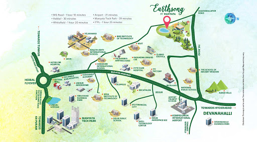 Manyata Earthsong Location Map