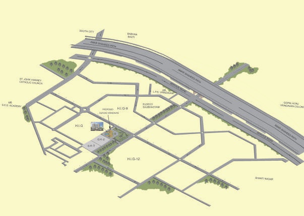 Max Sukhada Vrindavan Location Map