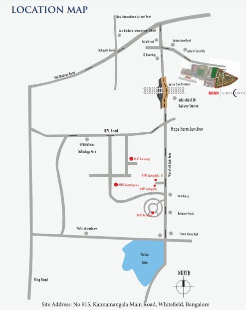 Mims Crescenta Location Map