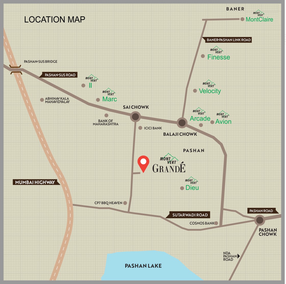 Mont Vert Grande Location Map