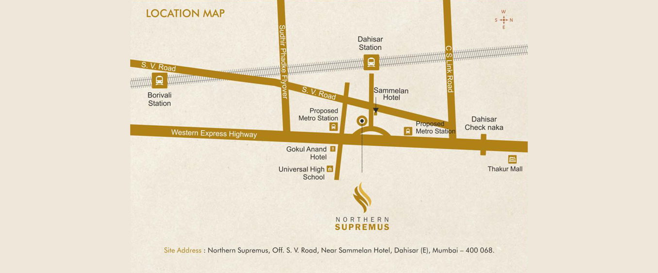 N Rose Northern Supremus Location Map