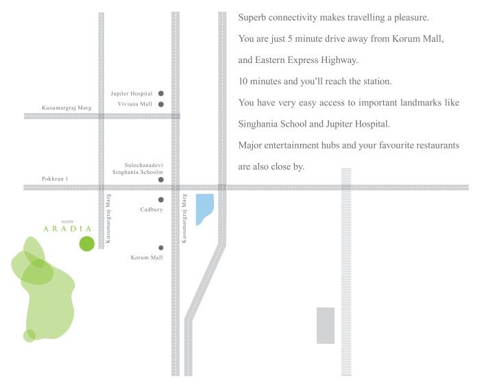 Nandivardhan Aradia Location Map