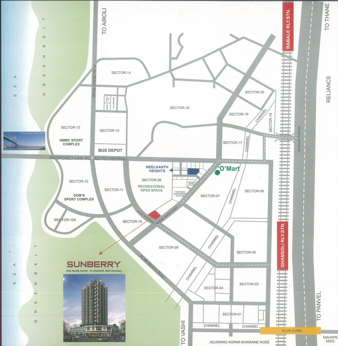 Neelkanth Sunberry Location Map