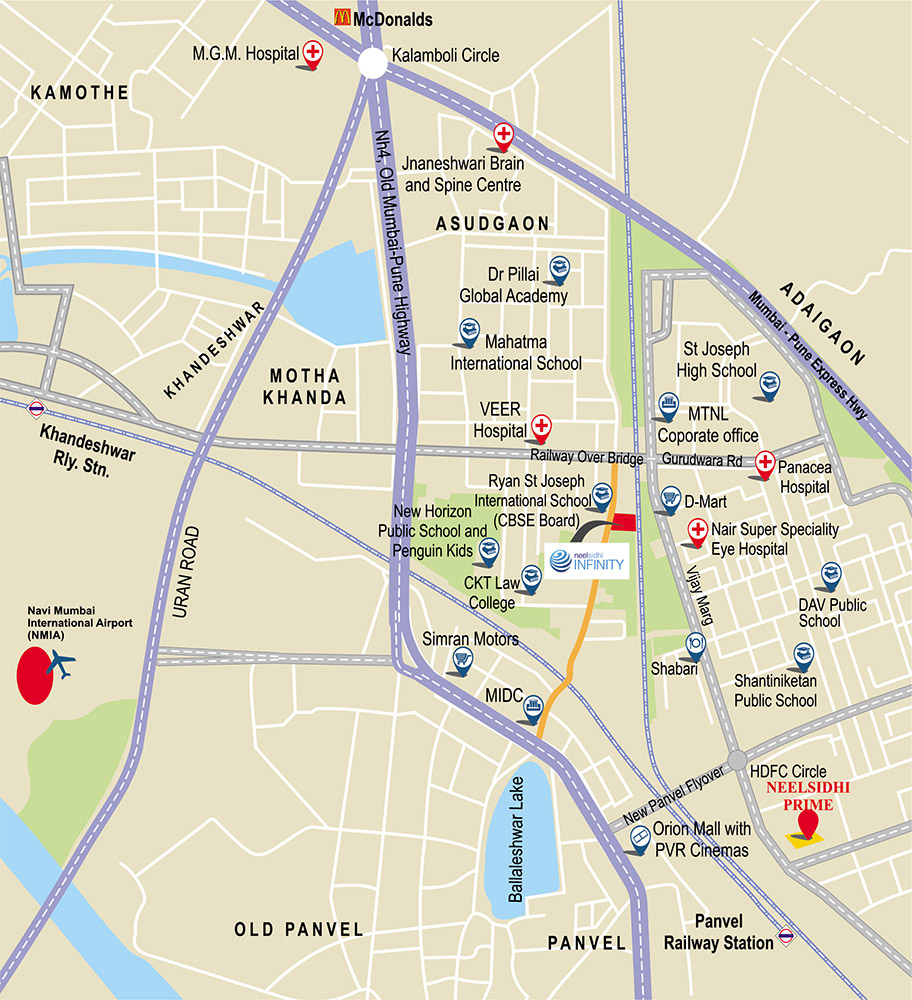 Neelsidhi Infinity Location Map