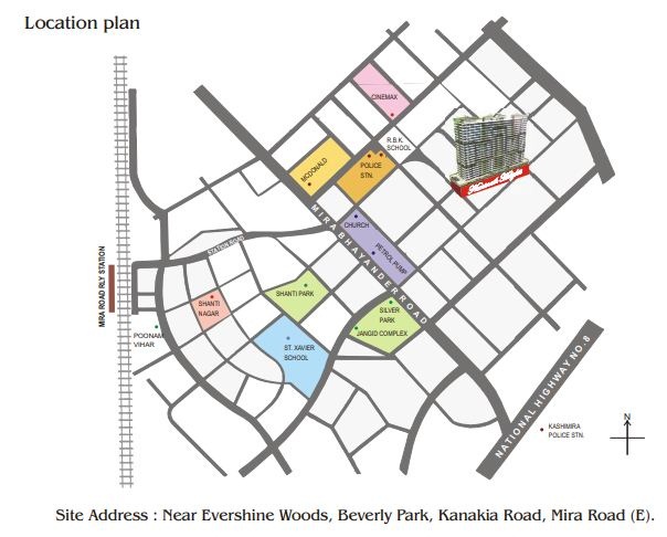 Neminath Heights Location Map