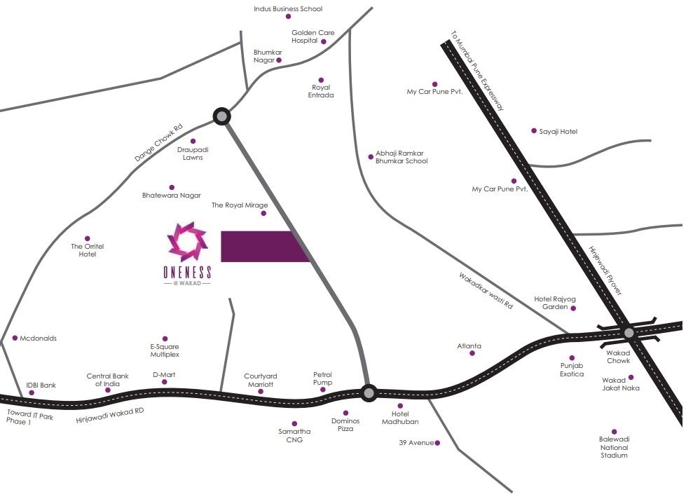 Nirvaan Oneness Location Map