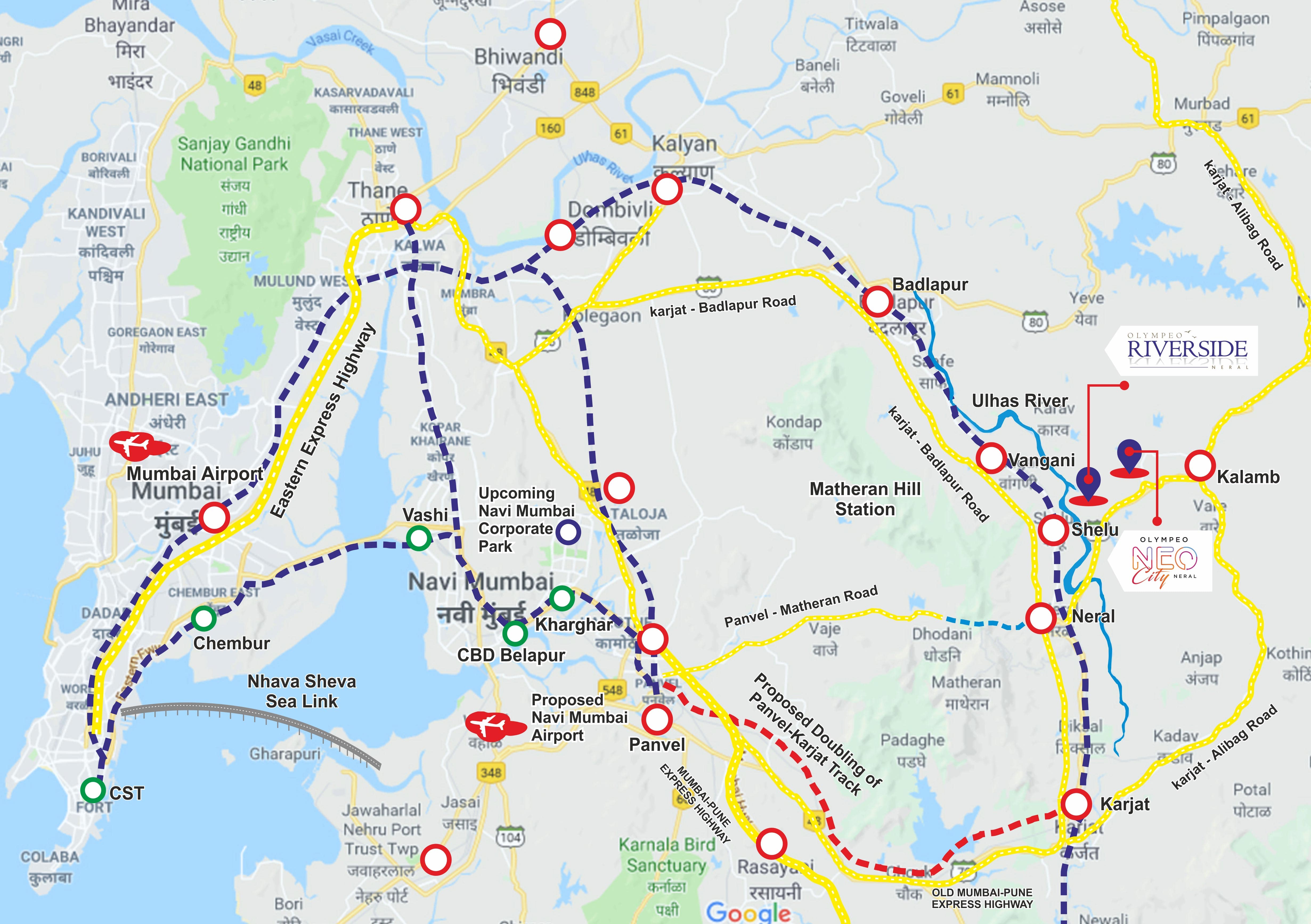 Olympeo Neo City Location Map