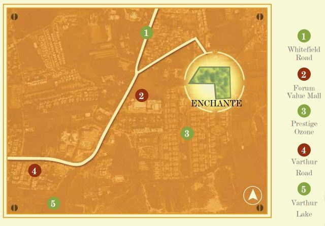 Olympia Enchante Location Map