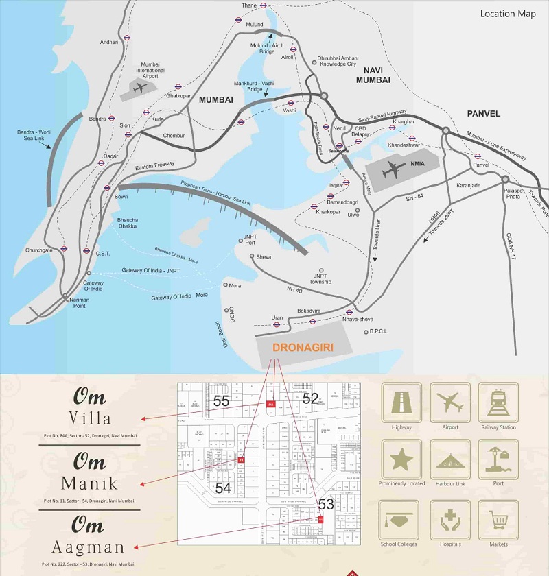 Om Aagman Location Map