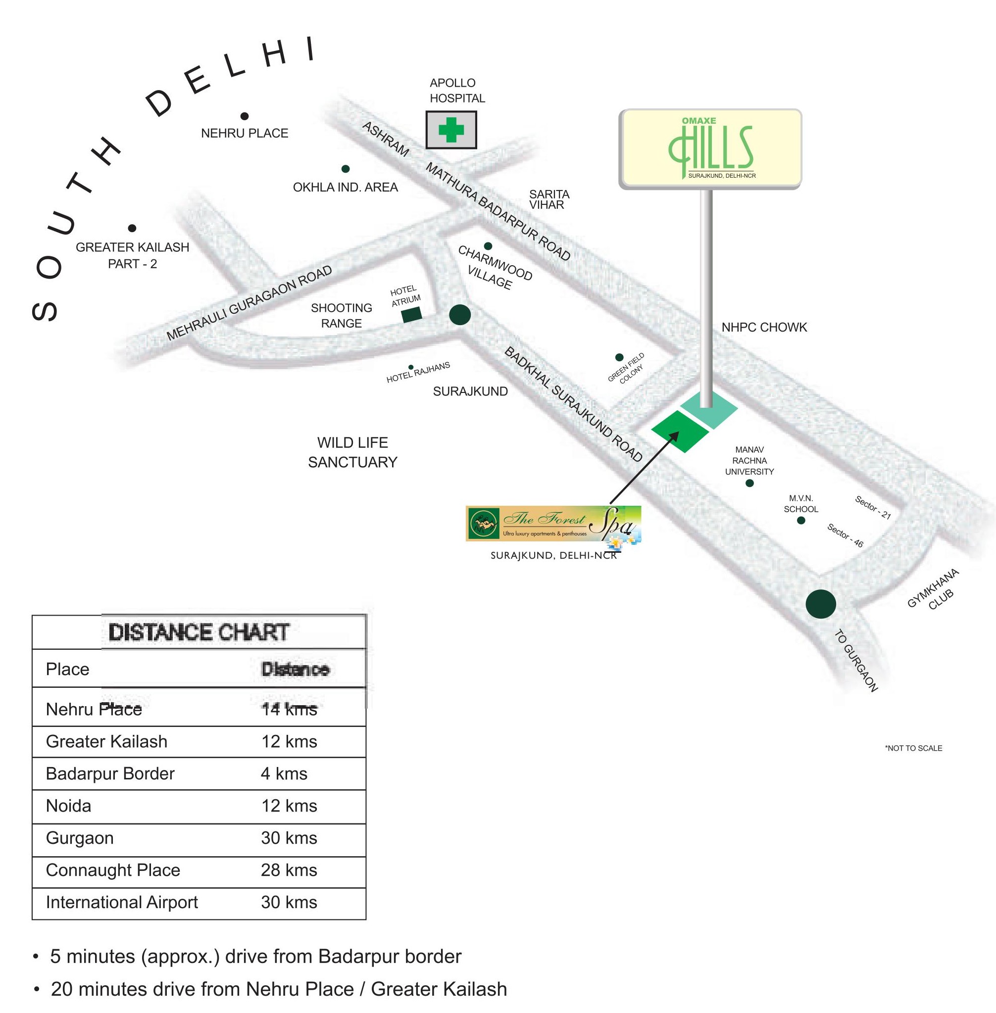 Omaxe Hills Location Map