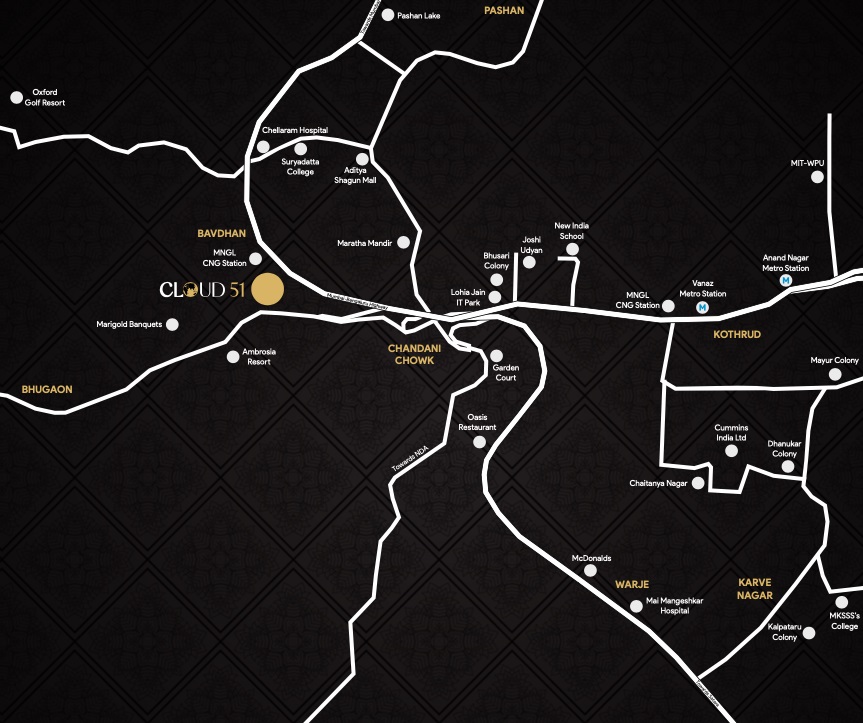 Oree Cloud 51 Location Map