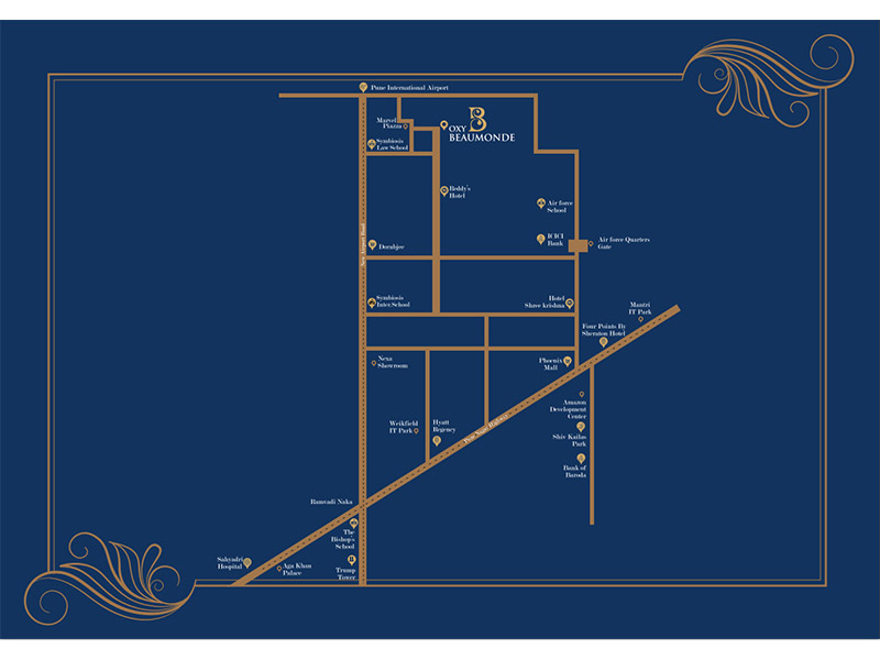 Oxy Beaumonde Location Map