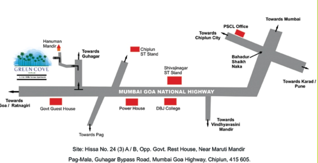 Paranjape Green Cove Location Map | Ratnagiri, Mumbai