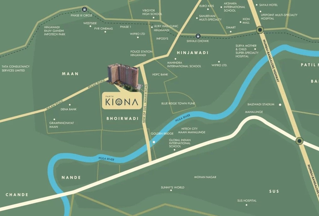 Parth Kiona Location Map