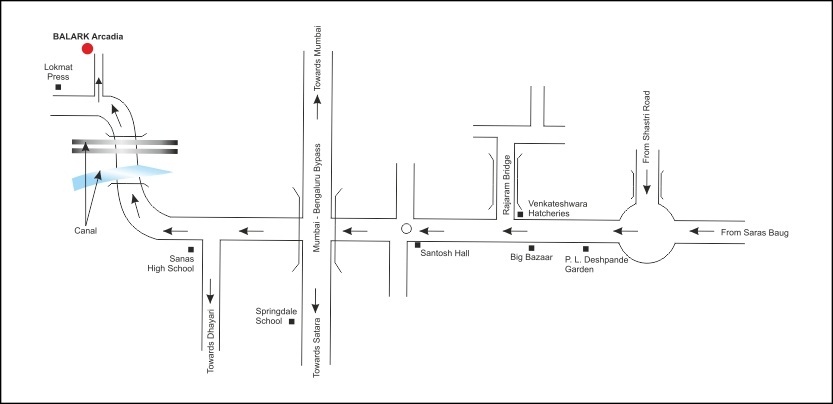 Pate Balark Arcadia Location Map