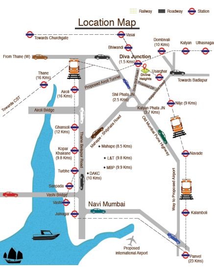 Patil Divine Heights Location Map