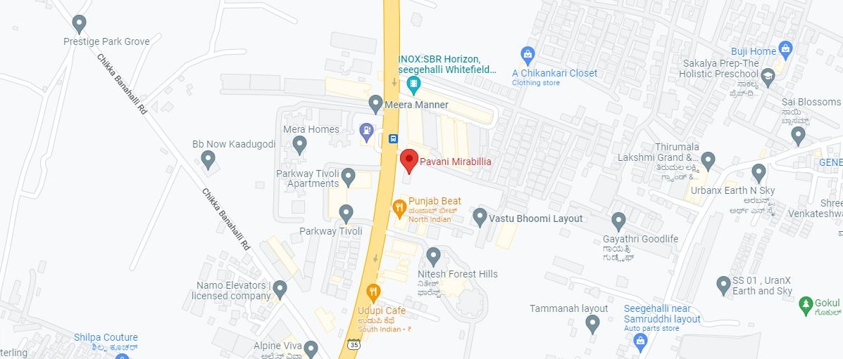 Pavani Mirabilia Location Map