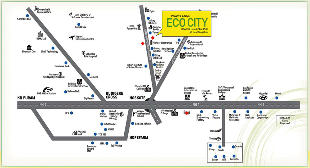 Peram Aditya Ecocity Location Map