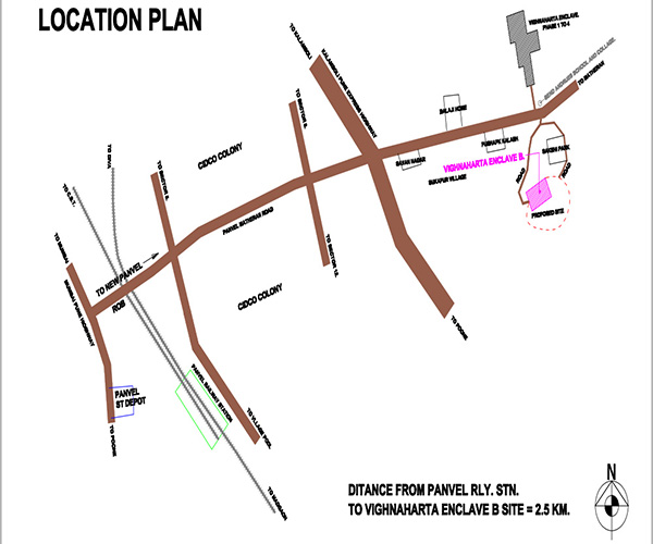 Prathmesh Vighnaharta Enclave Phase 2 Location Map