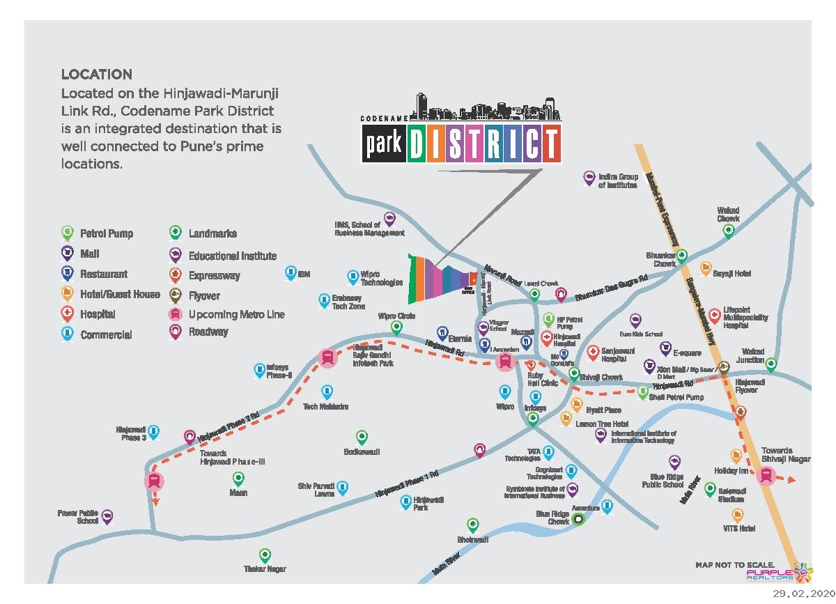 Pride Purple Park District Location Map