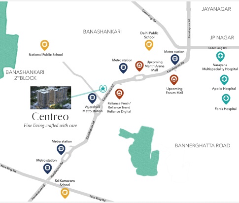 Prime Centreo Location Map