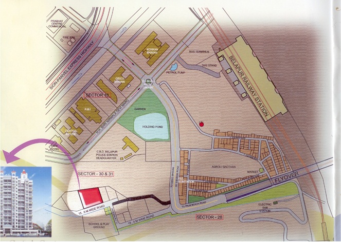 Priyanka Hill View Residency Location Map