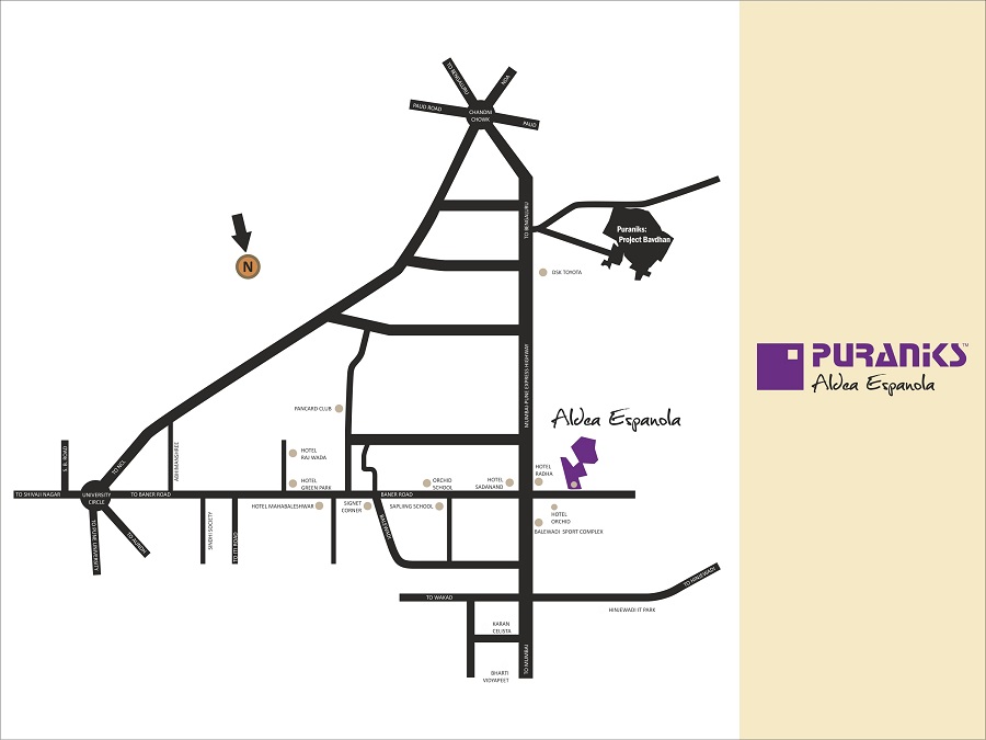 Puraniks Aldea Location Map